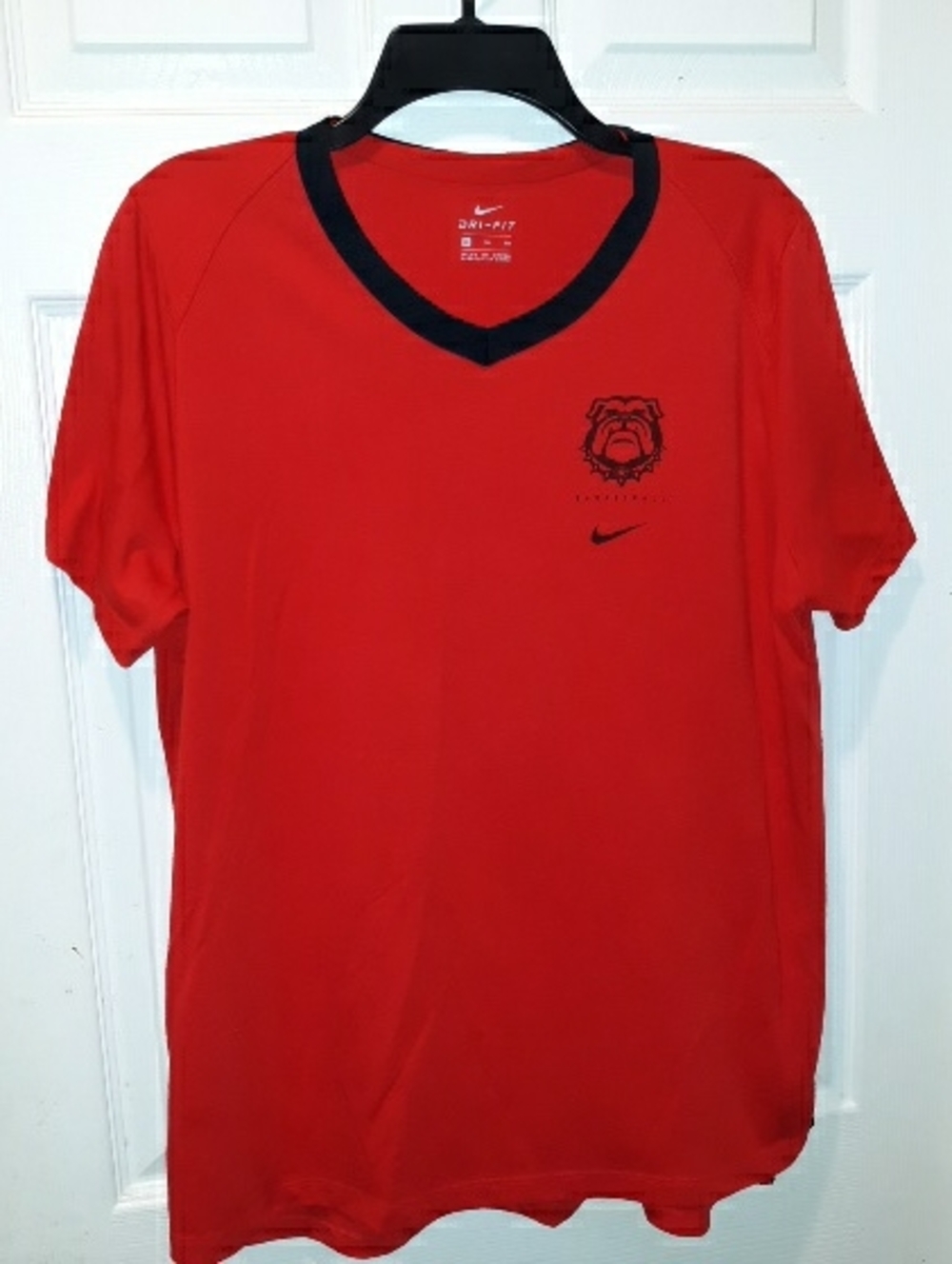 Nike Dri-Fit "Georgia Bulldogs" Basketball V-Neck Shirt